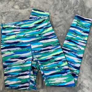 LULULEMON HR blue green leggings 4 Wunder Under